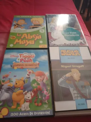 17 Películas Infantiles DVD (Español/Inglés)