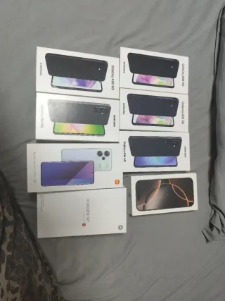 Cajas vacías Samsung, Xiaomi, iPhone