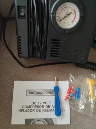 Compresor Aire Inflador Neumáticos 12V