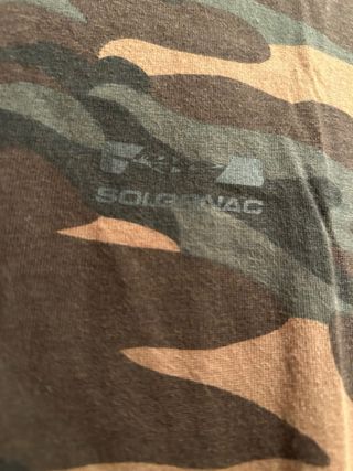*Camiseta militar marrón y verde talla M Solognac
