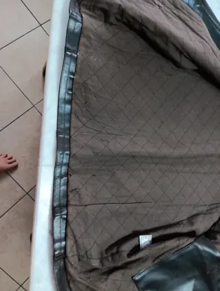 Giubbotto vera pelle marrone scuro