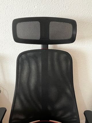 Silla Gaming/Escritorio Negra con Detalles Rojos