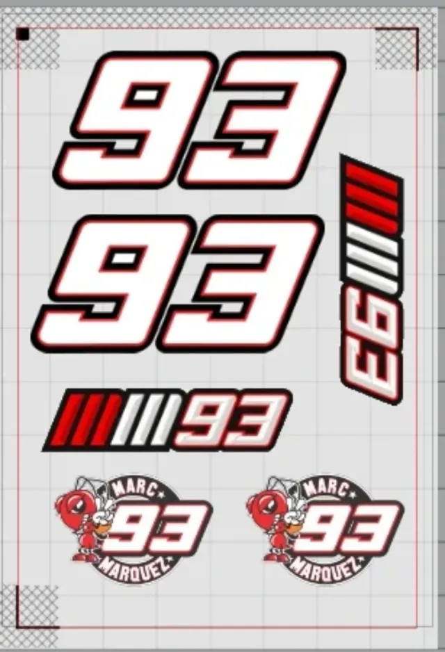Pack Vinilos Marc Márquez 93 Hormiga