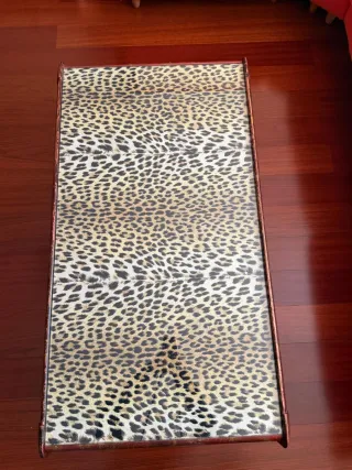 Mesa de centro efecto leopardo