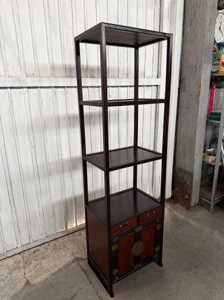 Estantería alta madera restaurada