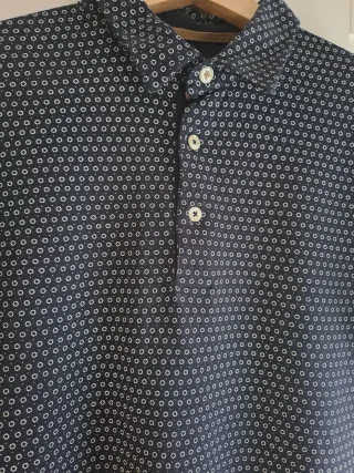 Polo Zara Azul Hombre