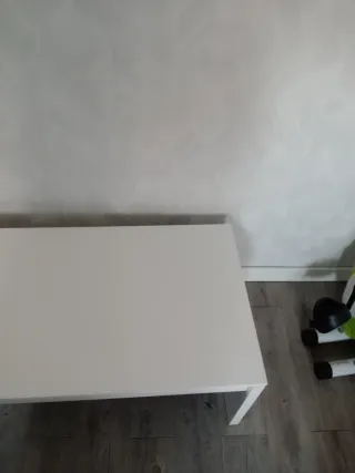 Mesa comedor elevable blanca