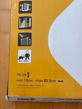 Barrera madera extensible seguridad