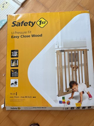 Barrera madera extensible seguridad