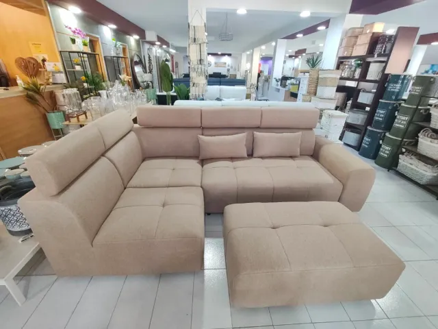 Sofá cama Dolce beige tela