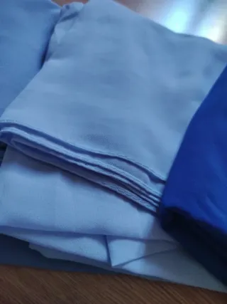 Conjunto 6 Hijabs tonos azules+ Gorro gratis