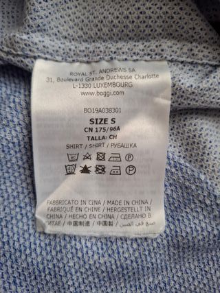 Camicia Boggi Milano Uomo Taglia S Blu