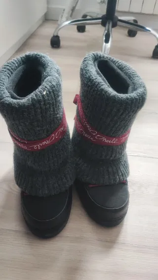 Botas de nieve O'Neill grises y rosas