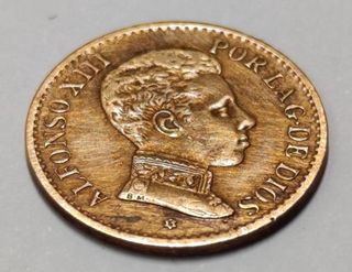 Moneda 1 Céntimo Alfonso XIII 1906*6 SLV  MBC
