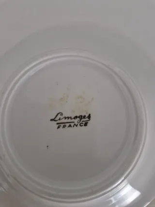 Cenicero Porcelana Francesa Limoges Vintage