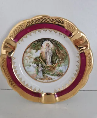 Cenicero Porcelana Francesa Limoges Vintage