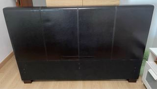 Cabecero Cama Polipiel Negro 150cm
