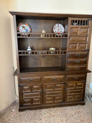 Mueble Comedor Madera Maciza y Metal