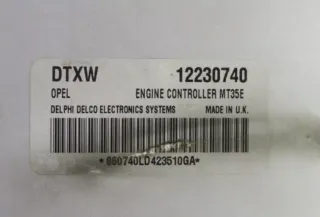 Centralita Motor OPEL (ASTRA H, ZAFIRA B) 12230740 DTXW12230740 D04004