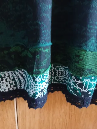 Vestido Desigual verde y multicolor