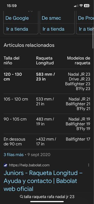 Raqueta Tenis Babolat Rafa Nadal Jr