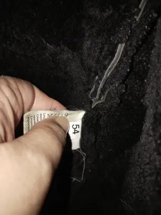 Trenca Piel Vuelta Hombre Talla 54 Negra