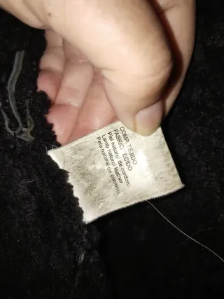 Trenca Piel Vuelta Hombre Talla 54 Negra