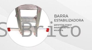 Escalera Aluminio 3x11 - 3+3+3 M - 66x25mm