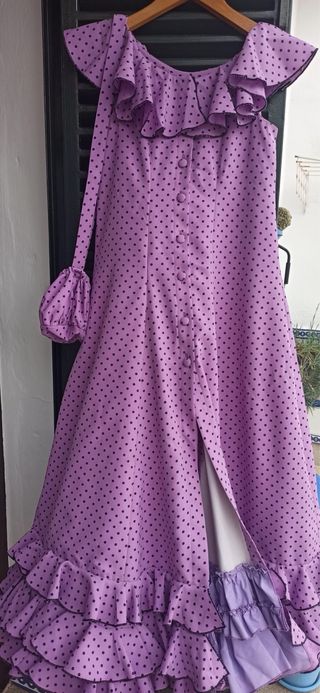 Bata flamenca niña lunares