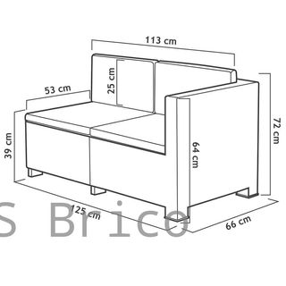 Muebles Jardín Oasis Grafito