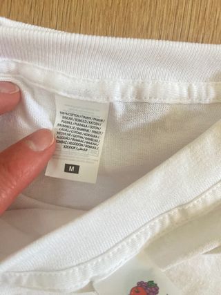 3x Camisetas Fruit of the Loom Talla M Blancas