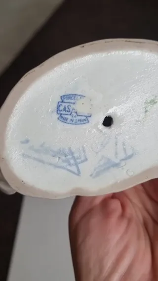 Figura Vintage Vendedor de Periódicos Porcelana