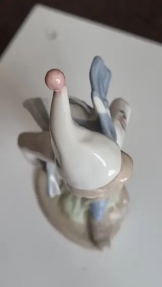 Figura Vintage Vendedor de Periódicos Porcelana