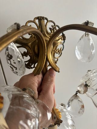 Applique Bronzo Cristallo Primi '900