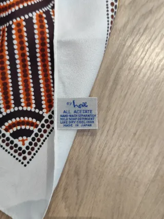 Pañuelo de lino estampado mujer