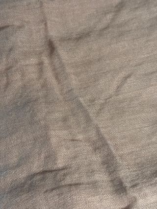 Fular fino de lino beige/marrón