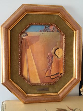 Pareja de cuadros Dalí marco octogonal