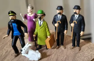 Figuras Tintín Capitán Haddock Milú