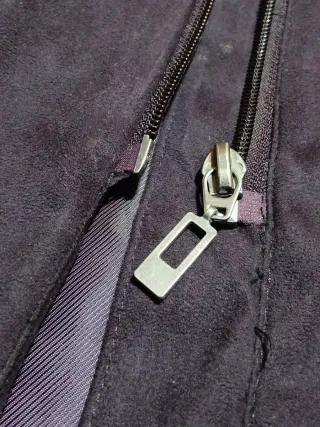 ELITE cappotto parka vintage lungo viola donna M