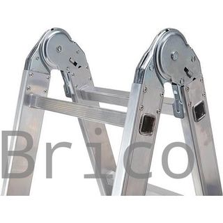 Escalera Telescópica Aluminio 6+6 Pestaña