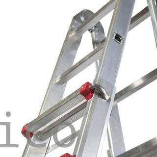 Escalera Telescópica Aluminio 6+6 Pestaña