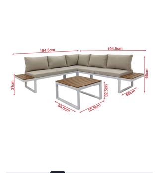 Mueble esquinero terraza-jardín, como nuevo