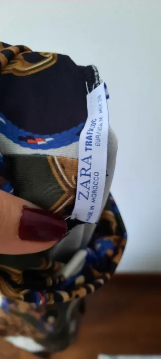 Vestido Zara estampado cadenas y leopardo