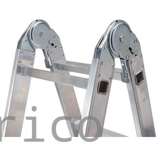 Escalera Telescópica Aluminio 5+5 Pestaña