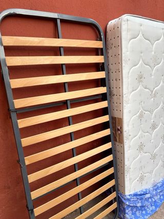 Colchón y somier plegable 80x180 + funda