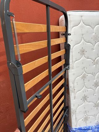 Colchón y somier plegable 80x180 + funda