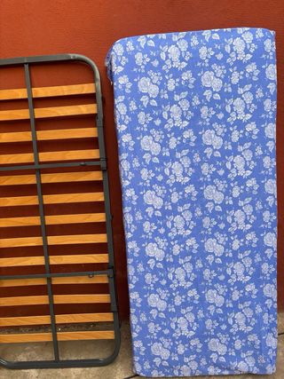 Colchón y somier plegable 80x180 + funda
