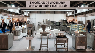 Dosificador de churros tipo cafetería y fogón