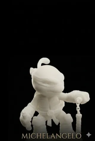 Kit 4 Figuras Tartarugas Ninja Resina 4K