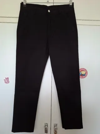 Pantalones Chinos JACK&JONES Negros Bolsillos Tras